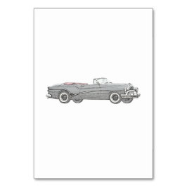 Numeração De Mesa 1953 Coupe Convertível Buick Skylark - Preto