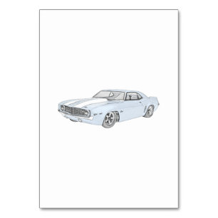 Numeração De Mesa 1969 Chevy Camaro