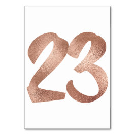 Numeração De Mesa 23 Tabela Número Cor-de-rosa branco metálico rosa 