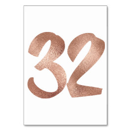 Numeração De Mesa 32 Tabela Número Cor-de-rosa branco metálico rosa 