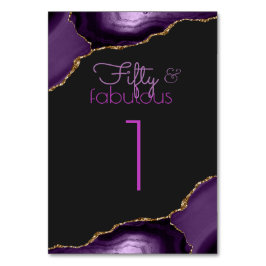 Numeração De Mesa 50 e Fabuloso 50º Número da Tabela de Festas de an