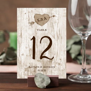 Numeração De Mesa A coleção cinzelada do casamento da árvore do