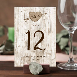 Numeração De Mesa A Coleção de Casamento de Árvores do Coração Credi