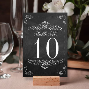 Numeração De Mesa A coleção ornamentado do casamento do quadro