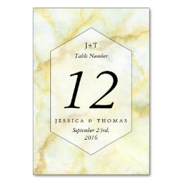 Numeração De Mesa A Elegante Coleção de Casamentos de Efeito Marble