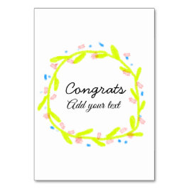 Numeração De Mesa A graduação mínima simples de parabéns adiciona