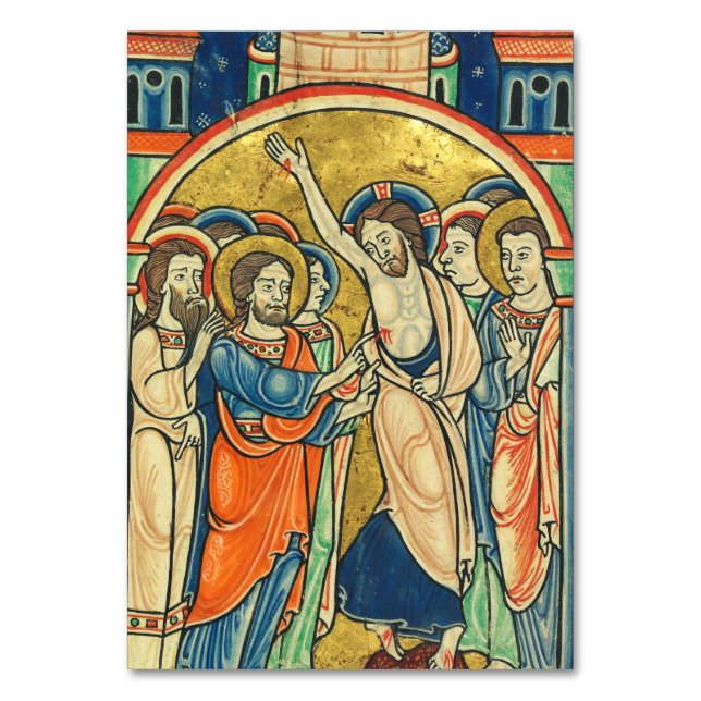 Numeração De Mesa A Incredulidade da Rua Thomas de Psalter (Frente)