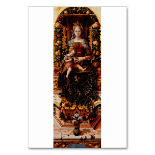 Numeração De Mesa A Madonna della Candeletta por Carlo Crivelli