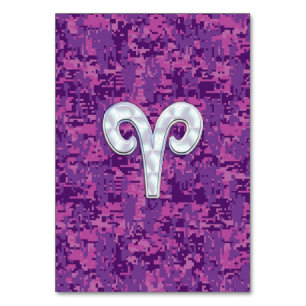 Numeração De Mesa A pérola gosta do sinal do zodíaco do Aries em