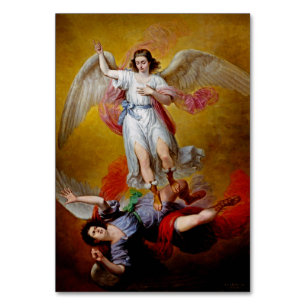 Numeração De Mesa A queda de Lucifer por Antonio Maria Esquivel