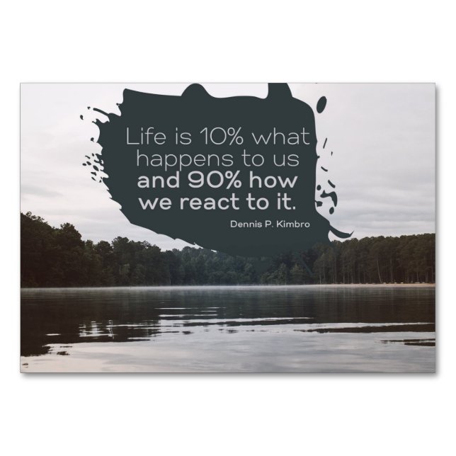 Numeração De Mesa A vida é (Frente)