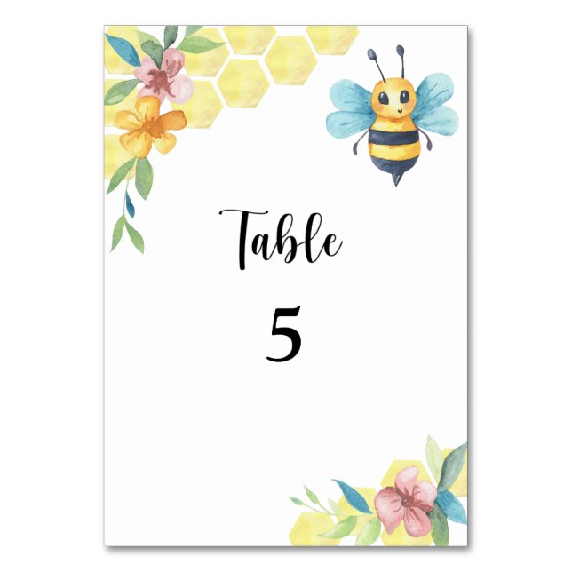 Numeração De Mesa Abelha melífera  (Frente)