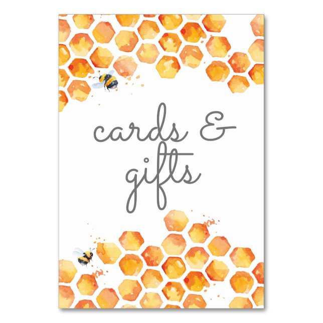 Numeração De Mesa Abelhas Como Podem | Número do quadro (Frente)