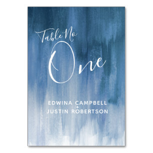 Numeração De Mesa Abstrato cinza de arte moderna número um