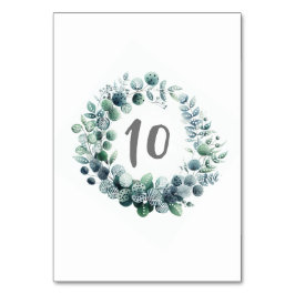 Numeração De Mesa Abstrato Eucalyptus Botanical