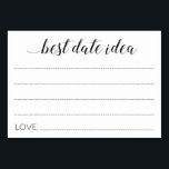 Numeração De Mesa Aconselhamento de Casamento Ideia para Melhor Data<br><div class="desc">Estas elegantes placas Idea de Melhor Data farão a maneira ideal de obter ideias noturnas de data para os recém-casados.Este design apresenta uma combinação de script caligráfico moderno e fontes de bloqueio. Parte da coleção Alejandra.</div>