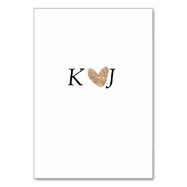 Numeração De Mesa Adicionar a letra do nome do casal dourado do casa