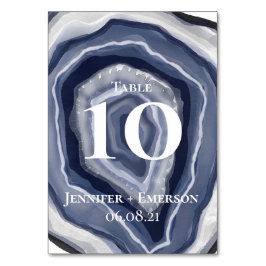 Numeração De Mesa Agato Azul Clássico