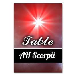 Numeração De Mesa AH Scorpii