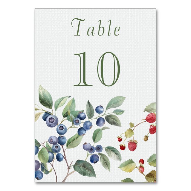 Numeração De Mesa Airelas românticas de verão Casamento (Frente)