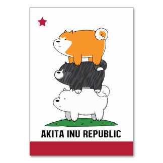 Numeração De Mesa Akita Inu República