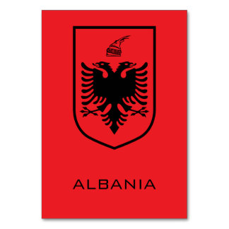 Numeração De Mesa Albanian National Coat of Arms Heritage Ink