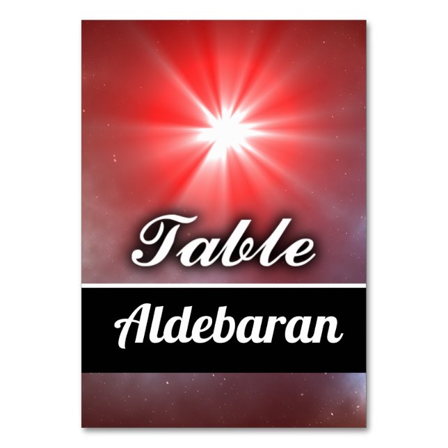 Numeração De Mesa Aldebaran (Frente)
