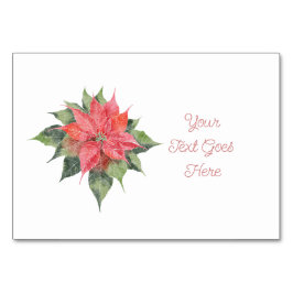 Numeração De Mesa Alocação de assentos Pretty Poinsettia