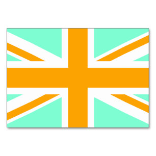Numeração De Mesa Amarine e Orange Union Jack