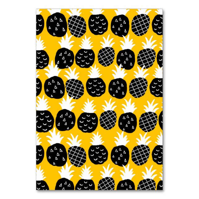 Numeração De Mesa Ananás preto (Frente)