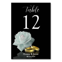 Anéis Dourados Brancos Casamento Elegante - Escrit