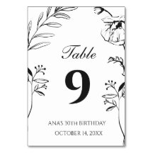 Aniversário de 30 anos com Floral Minimalista Pret
