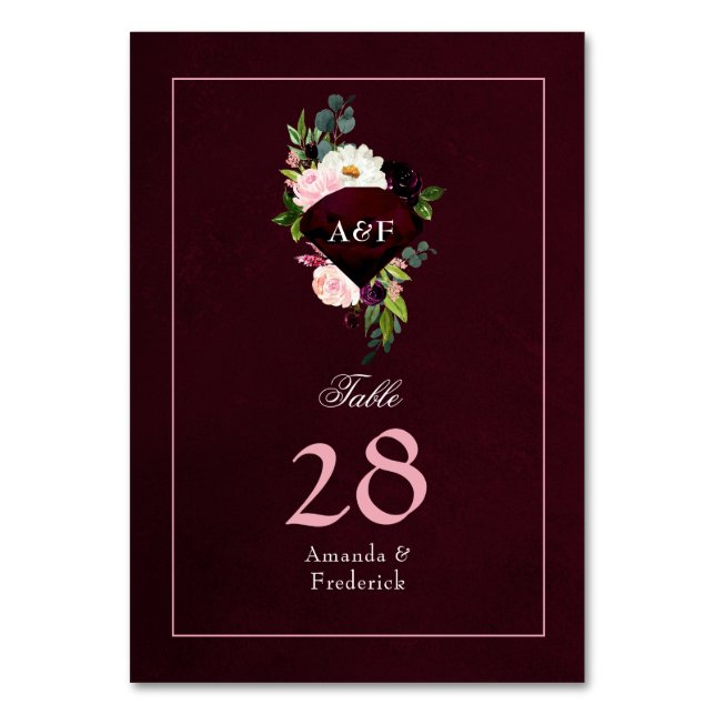 Numeração De Mesa Aniversário de 40 anos de casamento de Rubi (Frente)