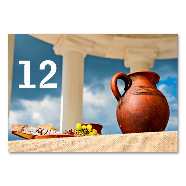 Numeração De Mesa Antiguidade clássica com lançador (Frente)