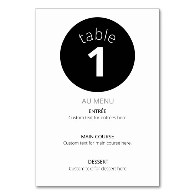 Numeração De Mesa aposentadoria (Frente)