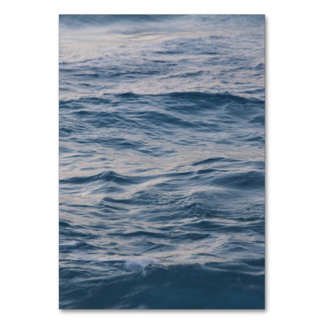 Numeração De Mesa Aproximação de água do mar (Frente)