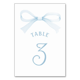 Numeração De Mesa Arco Azul Aquarela