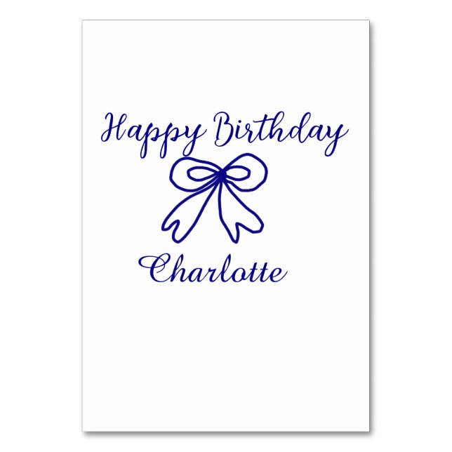 Numeração De Mesa Arco Azul CUTIE ADICIONAR NOME BABY feliz aniversá (Frente)