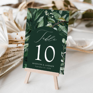 Numeração De Mesa Arco Personalizado de Casamento com Abundante Verd