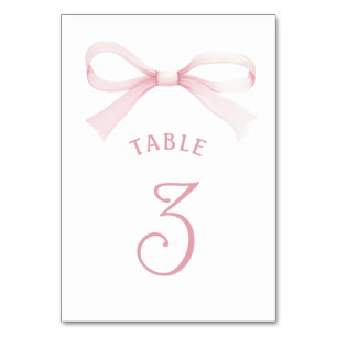 Numeração De Mesa Arco Rosa Aquarela