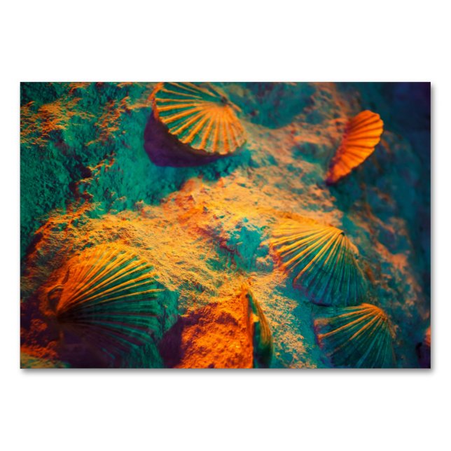 Numeração De Mesa Areia e conchas (Frente)