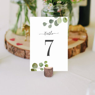 Numeração De Mesa Arranjo do Gráfico de Assentos Eucalyptus (verso)