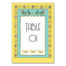 Art Nouveau Primavera Dandelions e Borboletas