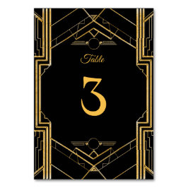 Numeração De Mesa Arte Legante Deco Gatsby Wedding