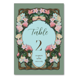 Numeração De Mesa Arte Novo Casamento Aquarela Verde Salvia 