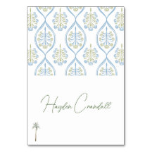Árvore de Palmeira de Casamento Azul e Verde Sob M