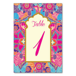 Numeração De Mesa Asiático - Casamento - Henna - Mehndi - Números da