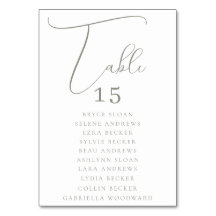 Assentos com Letra Elegante