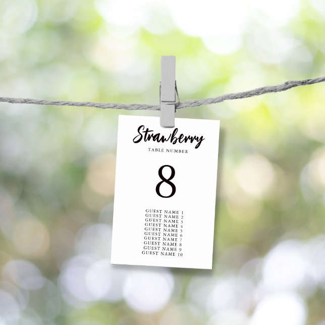 Numeração De Mesa Assentos de Mesa de Casamento de Nomes Personaliza (Criador carregado)