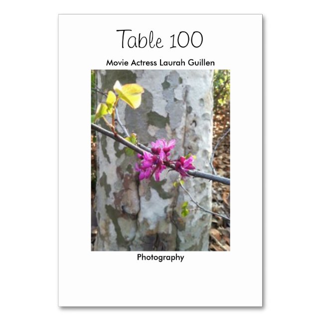 Numeração De Mesa Atriz de filmes Laura Guillen aka Ishah (Verso)